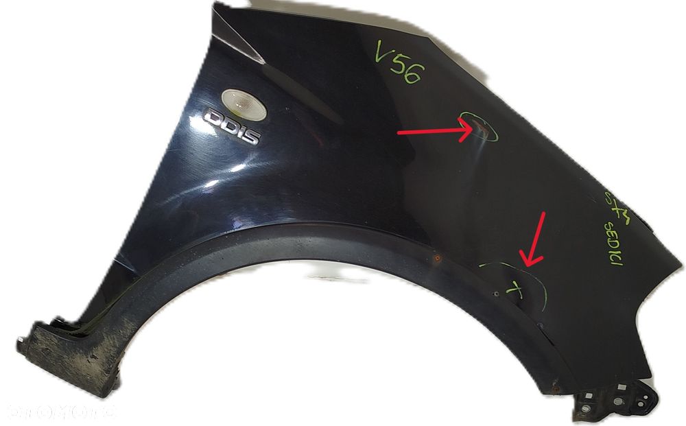 błotnik prawy przedni SUZUKI SX4 06-12 FIAT SEDICI - 1