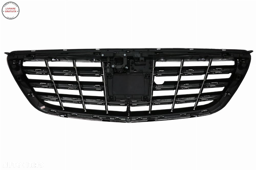 Grila Centrala Mercedes S-Class W222 (2014-2020) S63 S65 Design Crom- livrare gratuita - 5