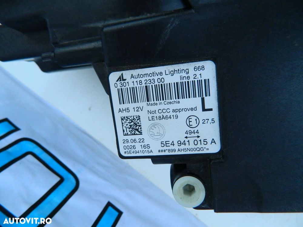 Far stanga Full Led Skoda Octavia 4 IV model 2020-2023 cod 5E4941015 A - 6
