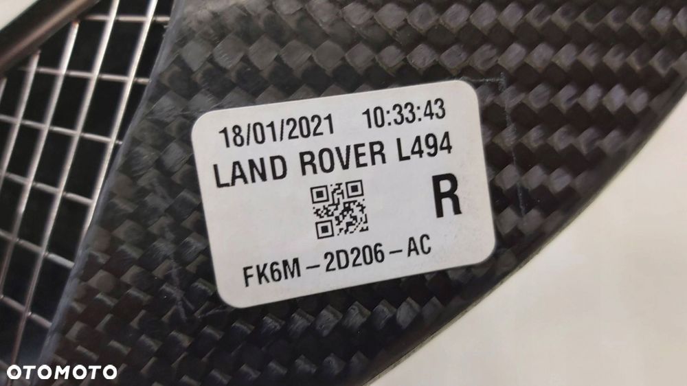 wlot kratka carbon prawy range rover sport ii l494 sur f46m-2d206-ac nowy - 4