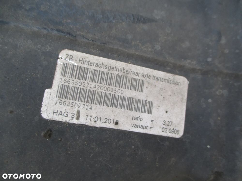 Mercedes Benz W166 ML 3.0 CDI V6 2011- dyfer most tylny tył 1663502714 3.27 - 1