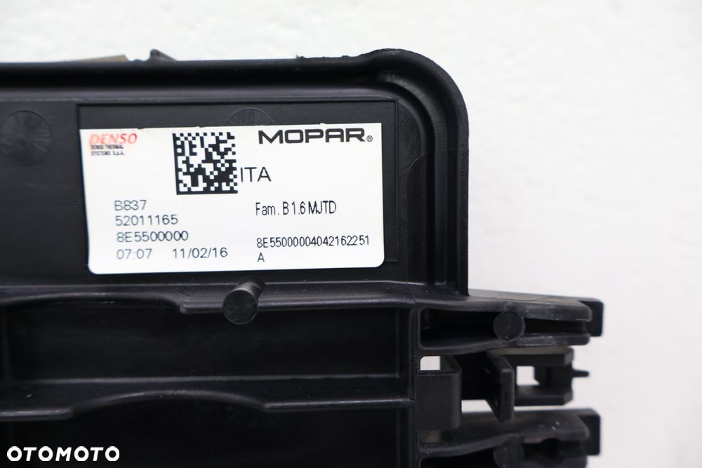 FIAT 500X 1.6 MTJ WNETYLATOR CHŁODNICY 52011165 - 8