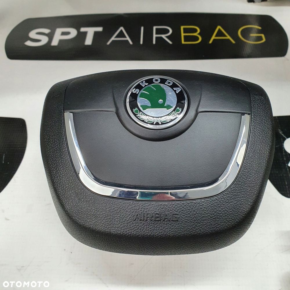 SKODA OCTAVIA II 2 LIFT DESKA ROZDZIELCZA KONSOLA KOKPIT PULPIT PODUSZKI AIRBAG AIR BAG PASY KIT SET - 6