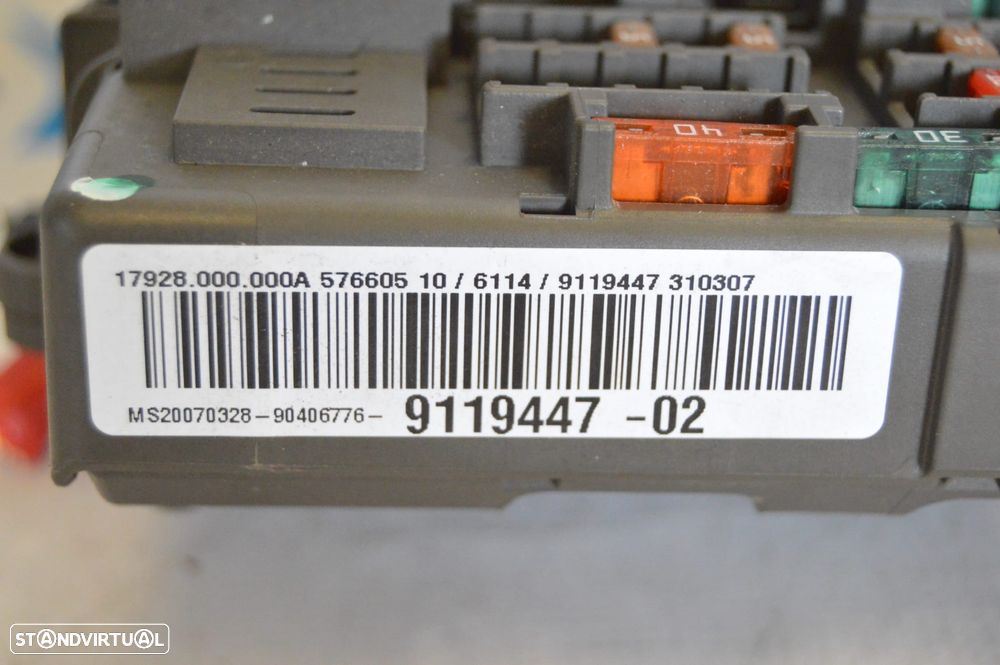 TAMPA CAIXA FUSIVEIS TAMPA PAINEL 9119447 911944702 43949461 43949461030101 BMW SERIE 3 E90 E91 E92 E93 SERIE 1 E81 E87 - 6