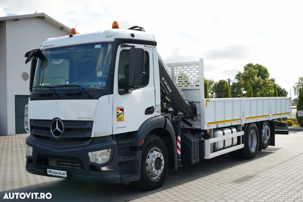 Mercedes-Benz ANTOS 2536 / 6x2 / PUNTE RIDICATĂ / PUNTE DIRECȚIE / HDS HIAB 144bs-2 Hiduo / ROTARE / TELECOMANDĂ - 10
