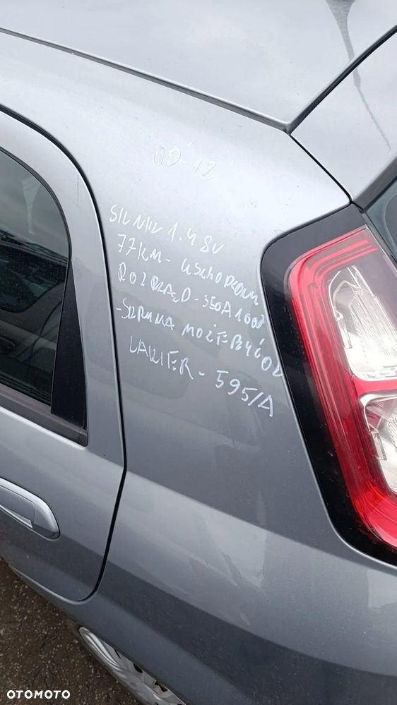 35500 fiat grande punto evo 1.4 8v na części lakier 595A - 20