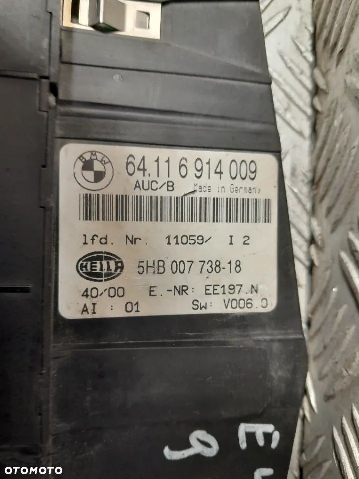 BMW E46 PANEL STEROWANIA NAWIEWU KLIMATYZACJI 6907 - 4