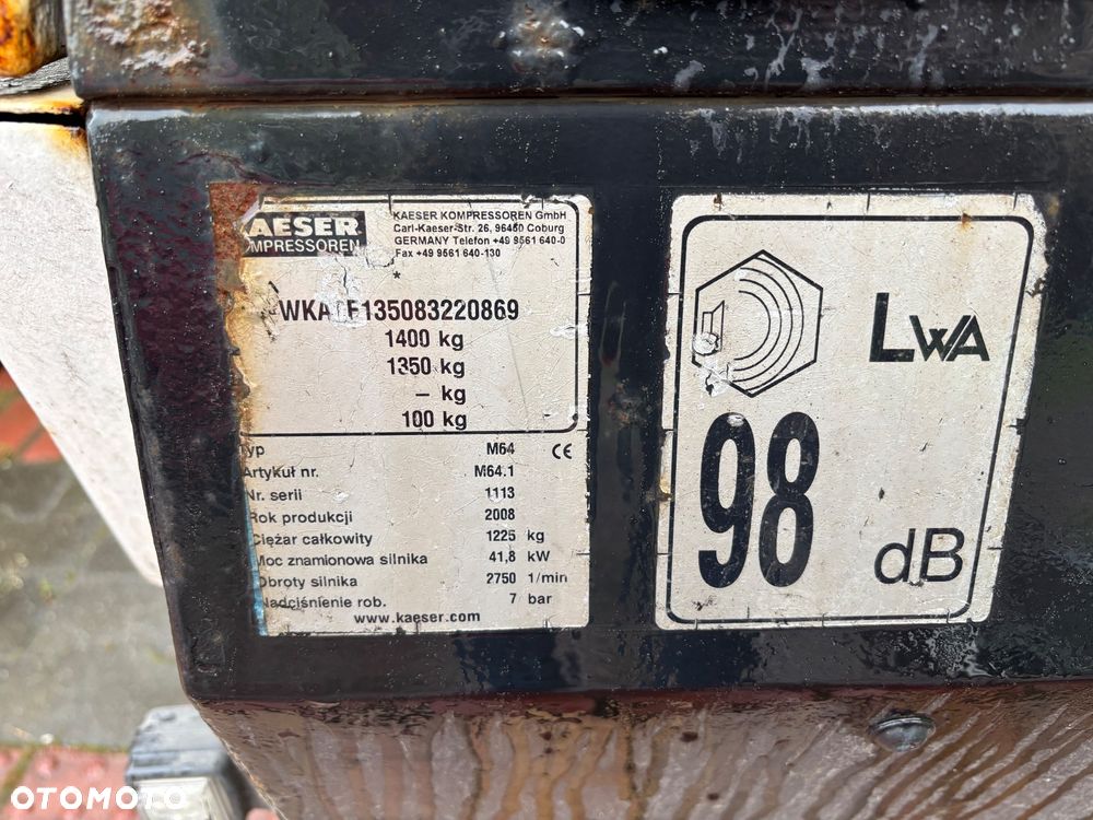 Inny Kaeser M43 KAESER M 64 2008 r zarejestrowane przyczepki - 25