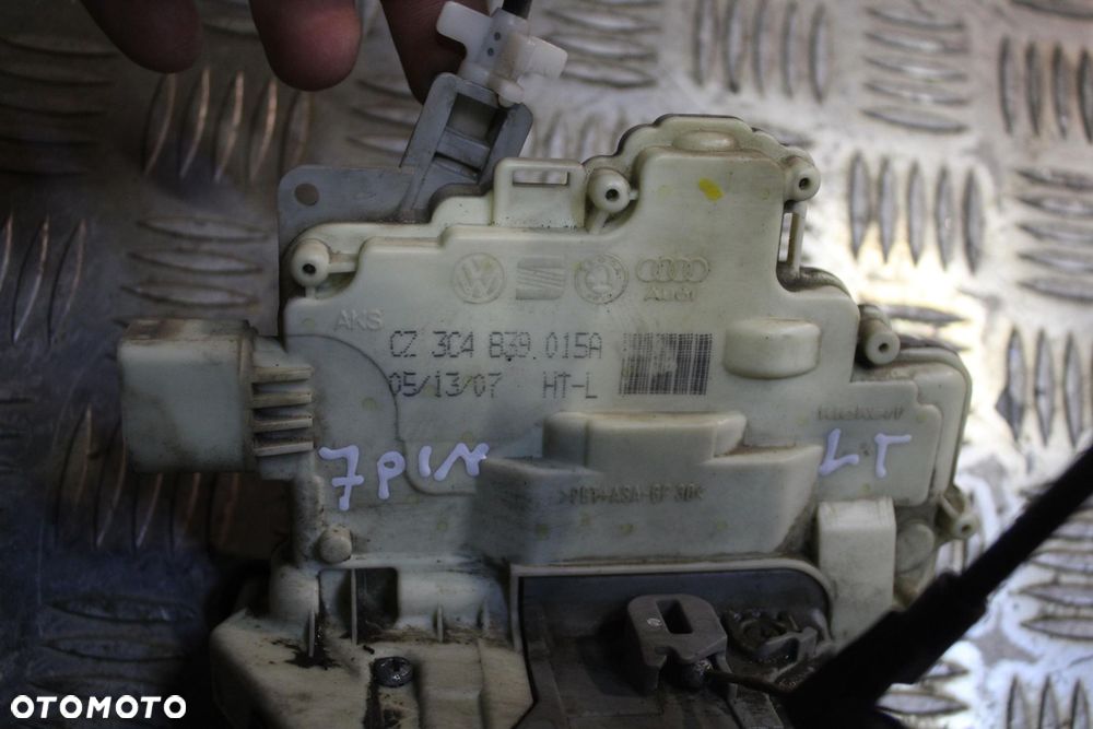 ZAMEK DRZWI LEWY TYŁ 7 PIN VW PASSAT B6 3C4839015A - 5