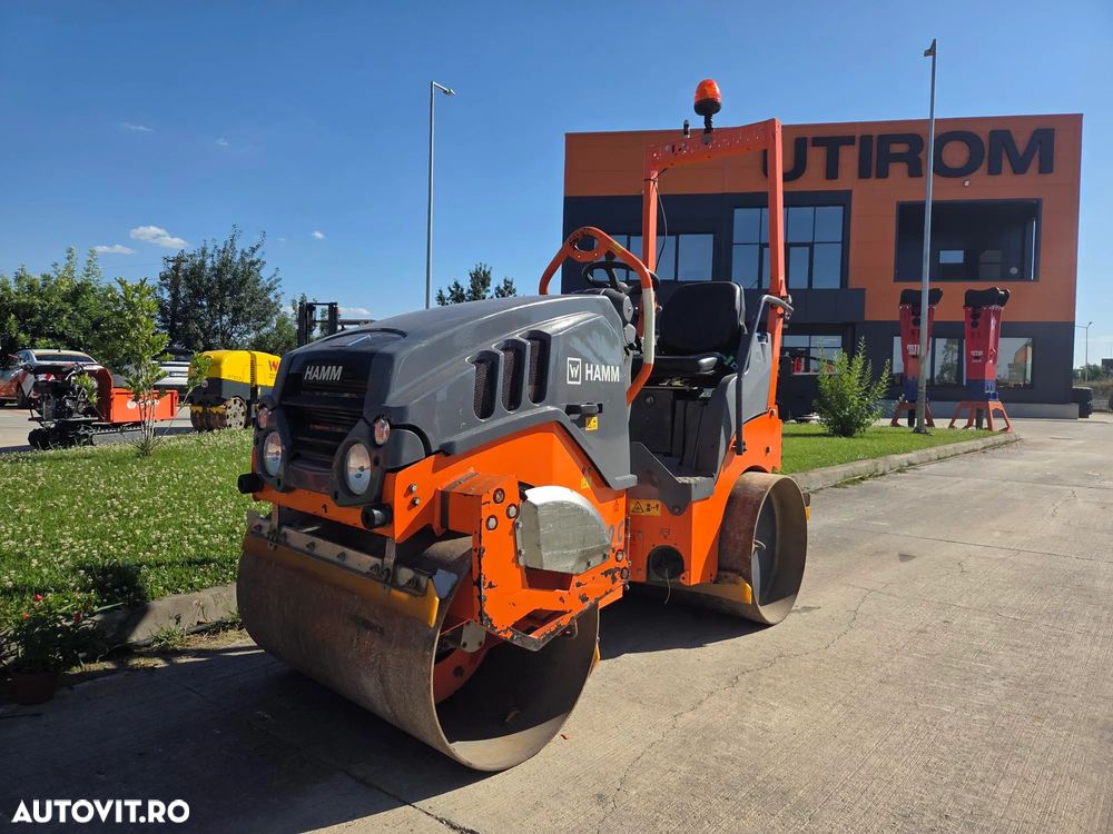 Hamm HD10C, 2019, 667h, latime tambur 1m, Masa operationala 1,5t, motor Kubota 25CP, sistem stropire, produs in Germania, posibilitate leasing 3 ani, STARE FOARTE BUNA-PROMOTIE 19.900 EUR+Tva - 2