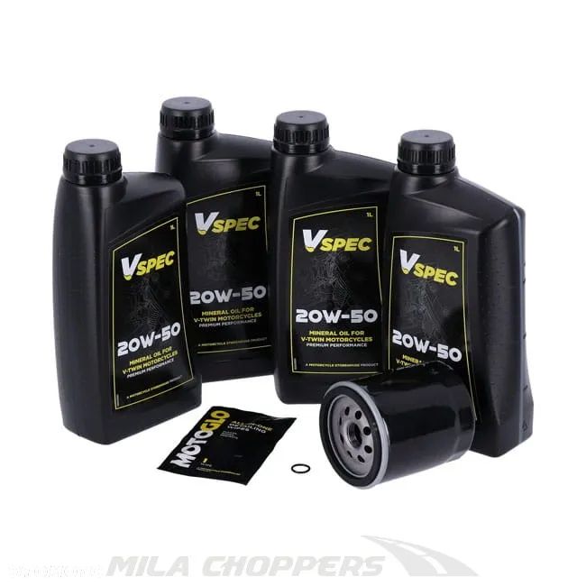 Zestaw serwisowy do oleju silnikowego MCS, 20W50 Mineral, 4 l 99-16 Touring, 09-16 Trike - 1