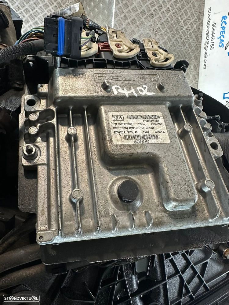 .Motor Completo RH02 PSA Peugeot Citroen DS5 2.0 HDI 163cv 16v Delphi - 11