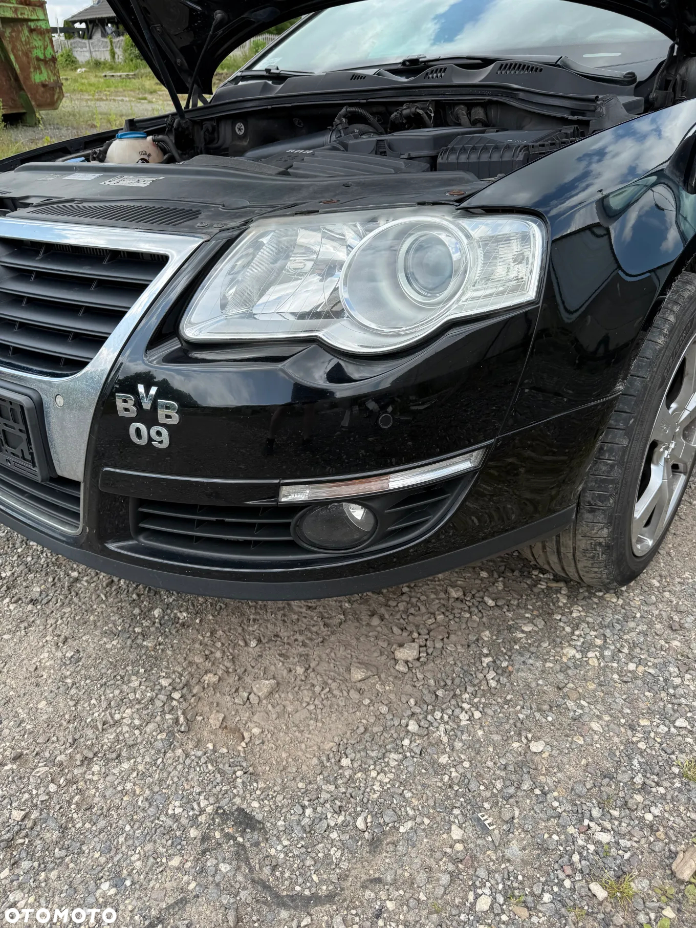 VW PASSAT B6 L041 ZDERZAK PRZÓD PRZEDNI PDC KOMPLETNY - 2