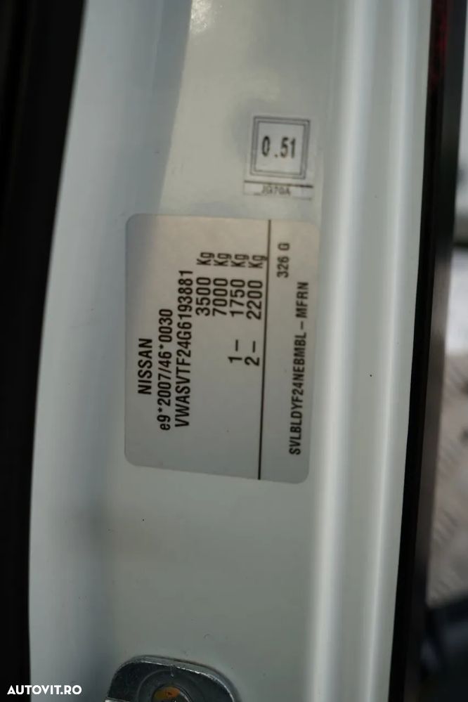 Nissan CABSTAR / ZWYŻKA 16,3 METRÓW / FRANCE ELEVATEUR /  BLIŹNIAK / UDŹWIG - 200 kg / 4 PODPORY / - 38