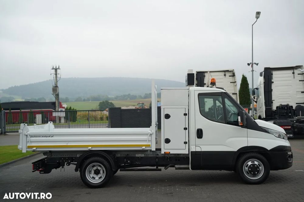 Iveco DAILY 35-160 / BASCULABILĂ - 2,9 M / BENĂ DIN OȚEL / ROȚI SPATE DUBLE / MANUALĂ / IMPORT - 20