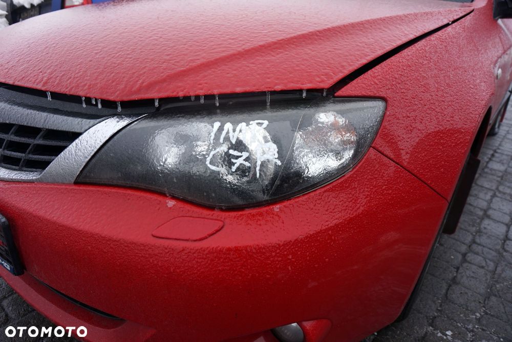 MASKA ZDERZAK BŁOTNIKI LAMPY IMPREZA III GH C7P XENON SPRYSKI SUBARU 2007-2011 CZERWONY PRZÓD KOMPLETNY - 5