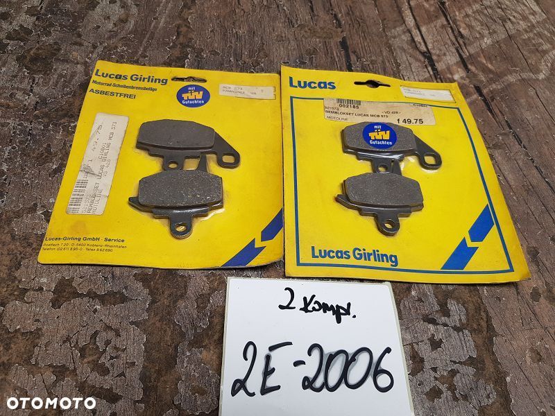 Klocki hamulcowe Lucas MCB 573 Kawasaki KX125 / KX250 / KX500 - 1