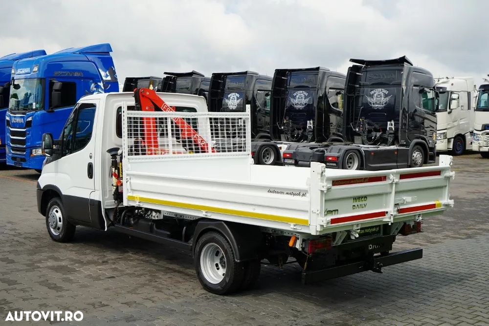 Renault DAILY 35-150 / BASCULATOR + MACARA AUTOCAR FASSI F32A / CAPACITATE DE RIDICARE MAXIMĂ 995 KG / RAZĂ DE ATINGERE 5,5 M / IMPORTAT - 15
