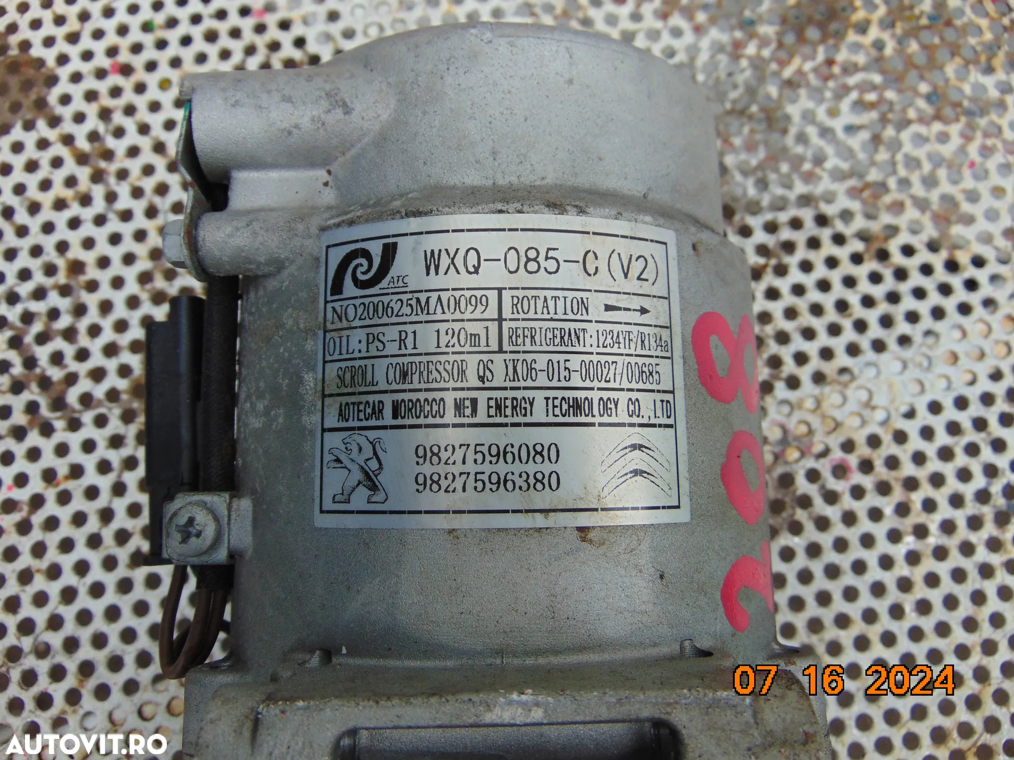Compresor clima Opel Crossland grandland corsa F Mokka 1.2 1.4 peugeot 2008 2007 3008 208 308 partn - 6