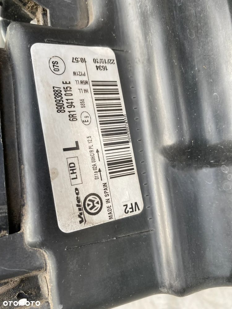 lampy polo 6R H4 komplet eu całe - 7