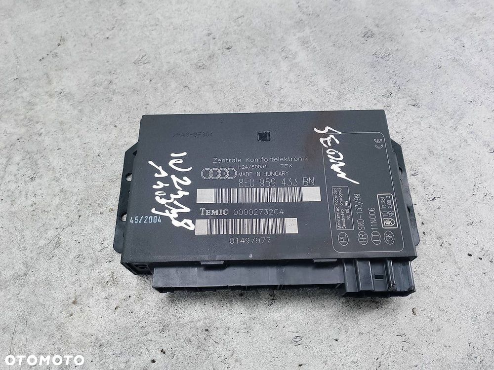 MODUŁ KOMFORTU AUDI A4 B7 8E0959433BN 1.8 20V - 1