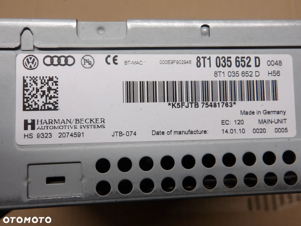 AUDI A4 B8 KOMBI 08-12 3.0TDI CZYTNIK NAWIGACJI 8T1035652D - 6