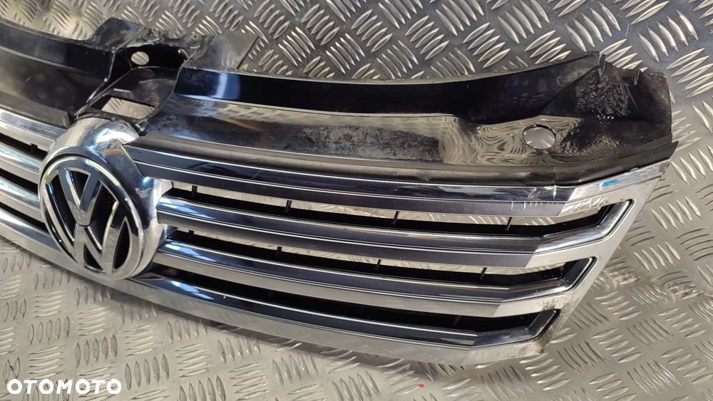 VW PHAETON 12R GRILL GRIL ATRAPA ZNACZEK CHROM 3D0853651 AG - 3
