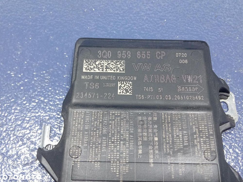 VW PASSAT B8 LIFT DESKA ROZDZIELCZA KOKPIT PODUSZKA PASY EU KOMPLET - 5