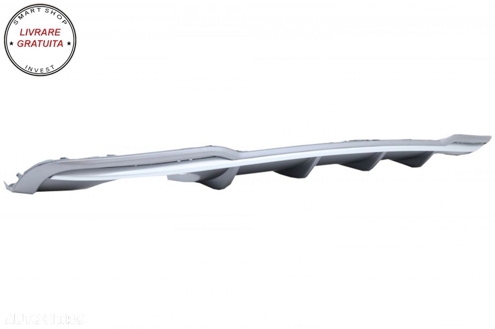 Difuzor Bara Spate cu Ornamente toba Audi A3 8V Facelift Sedan Convertible (2016-2- livrare gratuita - 5