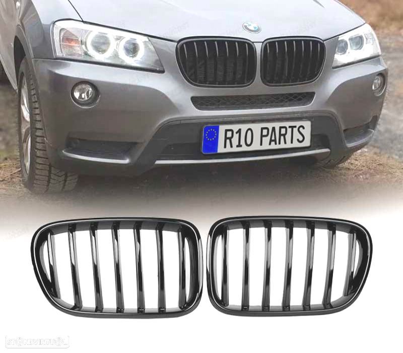 GRELHAS BMW X3 F25 10-14 LOOK M PERFORMANCE PRETO BRILHANTE - 1