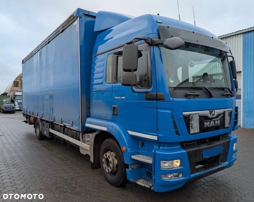 MAN TGM 15.290 / FIRANKA / WINDA / 18 EUROPALET / EURO 6 / NISKI PRZEBIEG / SYPIALKA / AUTOMAT - 2