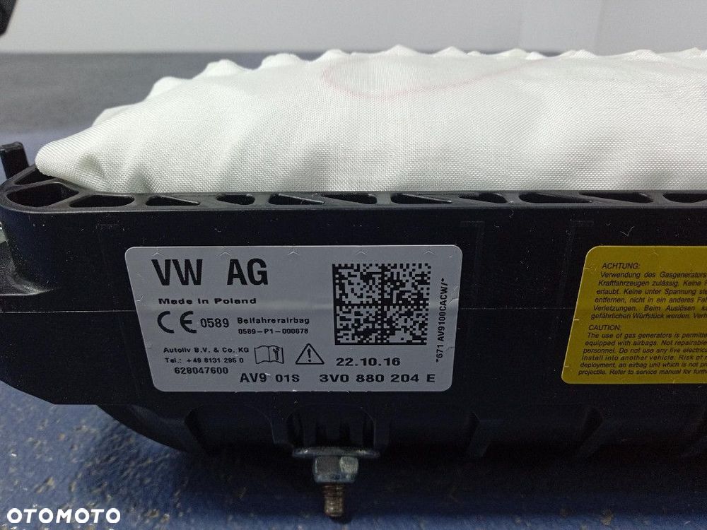 SUPERB III 15- DESKA KONSOLA PODUSZKI PASY SENSOR KPL EU 3V1857007 - 5