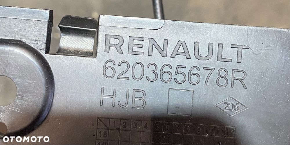 RENAULT CAPTUR 2 II  PODSTAWA STELAŻ WZMOCNIENIE GRILLA ATRAPY CZASZA CZASZ GRILL ATRAPA MOCOWANIE GRILLA ATRAPY W ZDERZAK ZDERZAKA + Linka rączka do otwierania zamka maski 620365678R grill atrapa - 6