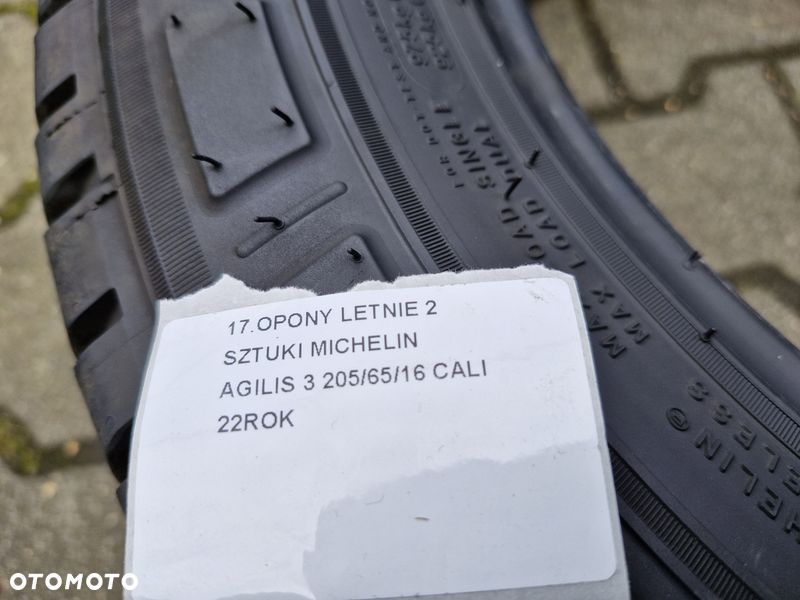 2 opony letnie lato wzmacniane michelin agilis 3 205/65/16c 2022r - 8