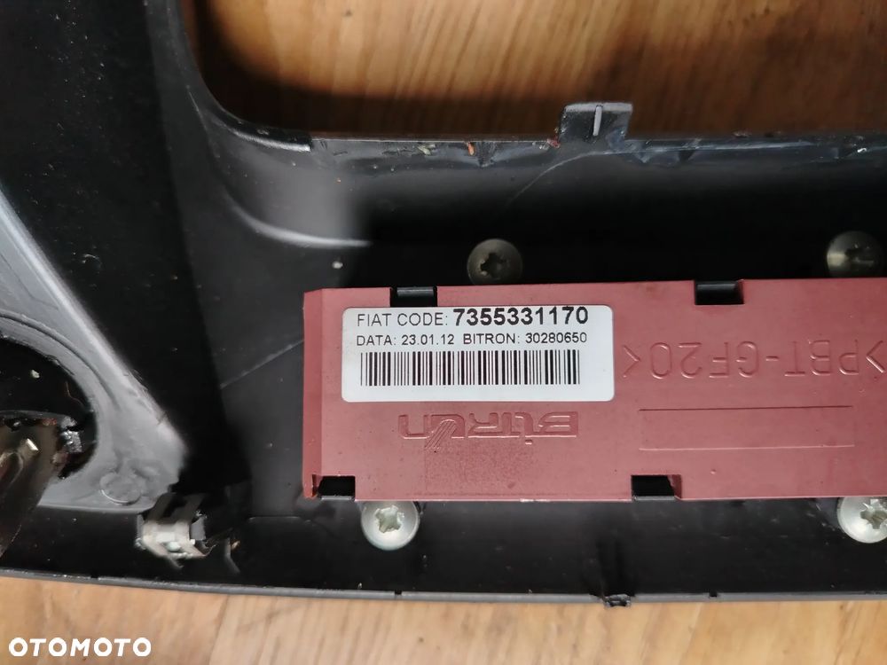 PANEL STEROWANIA PRZEŁĄCZNIK ŚWIATEŁ AWARYJNYCH 7355331170 FIAT DUCATO III BOXER JUMPER LIFT - 4