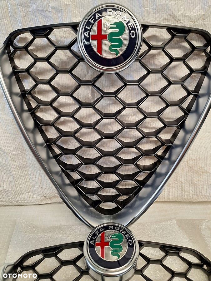 atrapa grill alfa romeo giulia veloce chrom satyna orginal nowy - 2