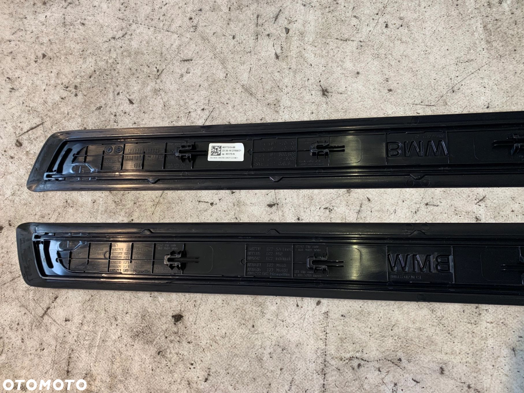LISTWA NAKŁADKA PROGOWA M-PAKIET BMW 2 G42 4 G22 8077315 - 7