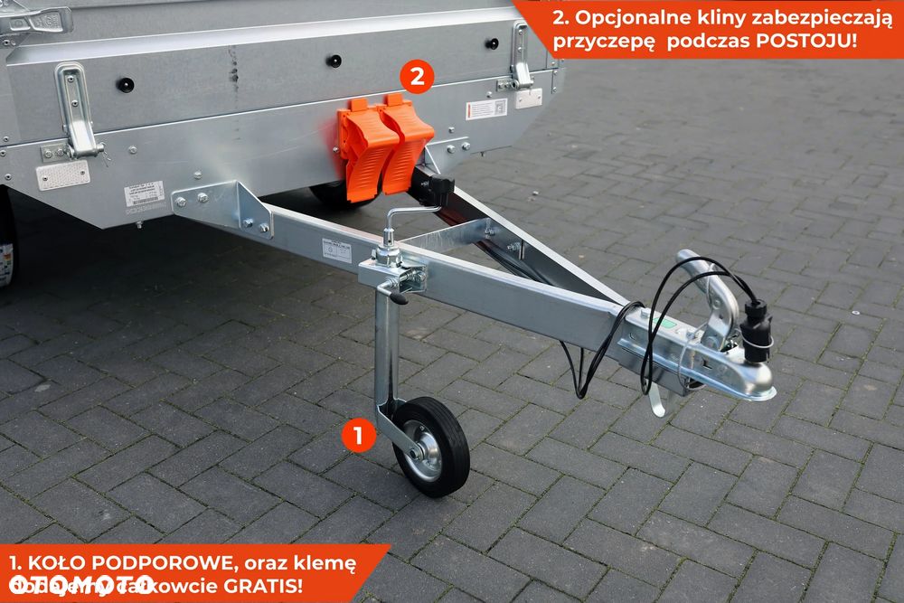 Neptun Przyczepa Neptun Nordica N7-263 2 BaseLine [GN287] Koła pod spodem pod skrzynią NOWA Bardzo SOLIDNA 263 x 145 cm 263x145 - 9