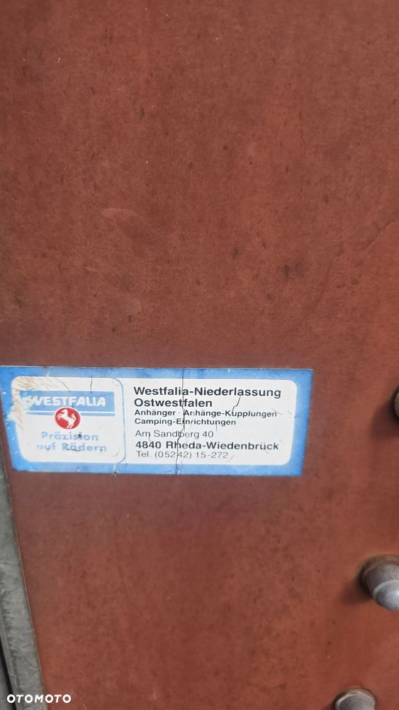 Inny Sprzedam przyczepkę samochodowa Marki Westfalia Na Wahaczu. - 9