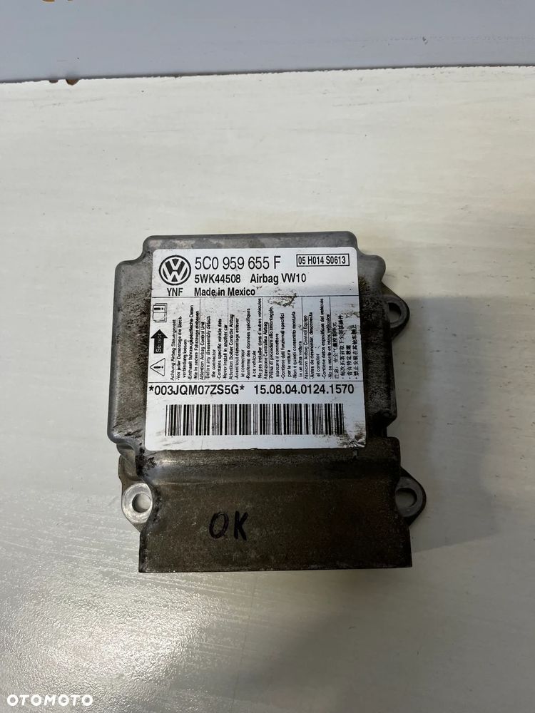 VW BEETLE 5C MODUŁ SENSOR PODUSZEK AIRBAG 5C0959655F - 1