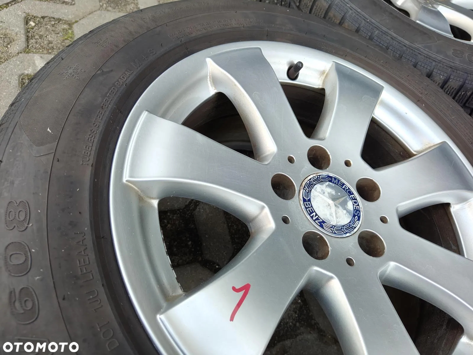 MERCEDES W211 VITO FELGI Aluminiowe Koła 16 5X112 2114013402 Opony Zima - 6