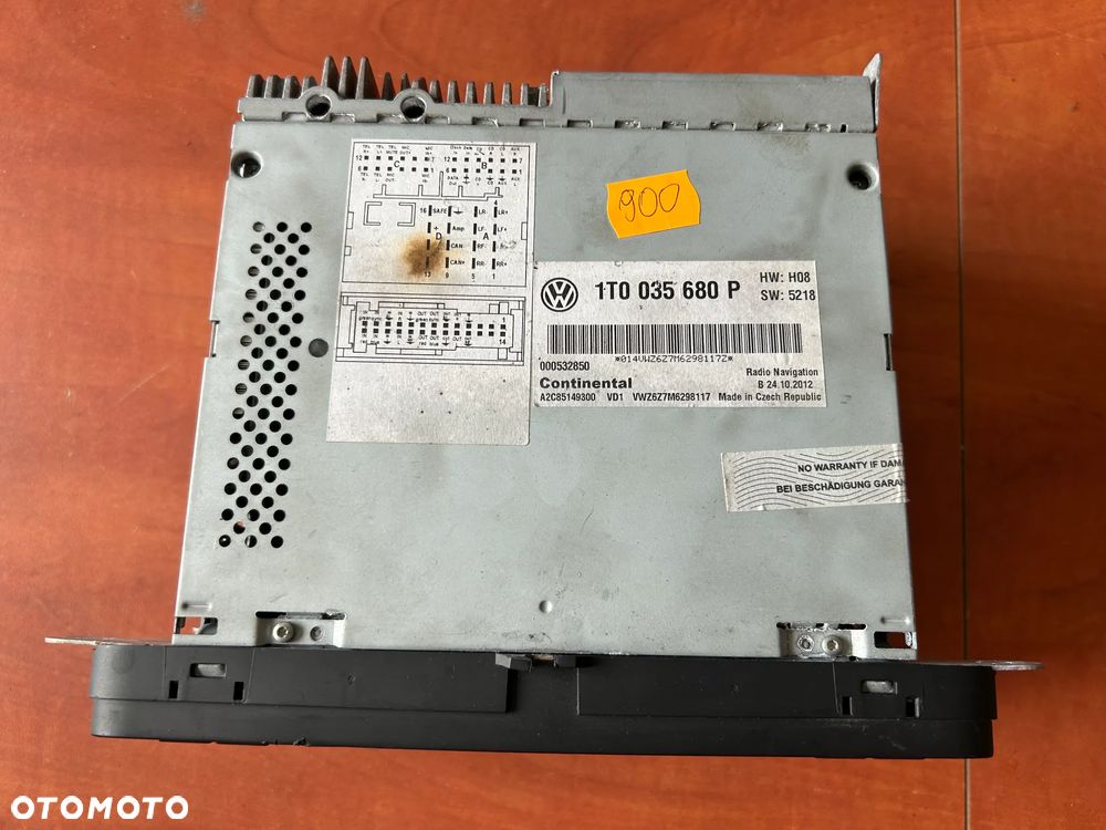 RADIO NAWIGACJA 1T0035680P VW GOLF CADDY PASSAT - 2