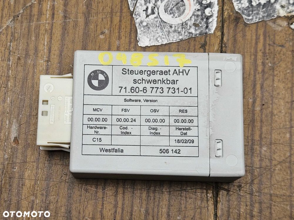Moduł 6773731 Sterownik Komputer Haka Holowniczego BMW 1 3 E87 E81 E90 E91 E92 - 1