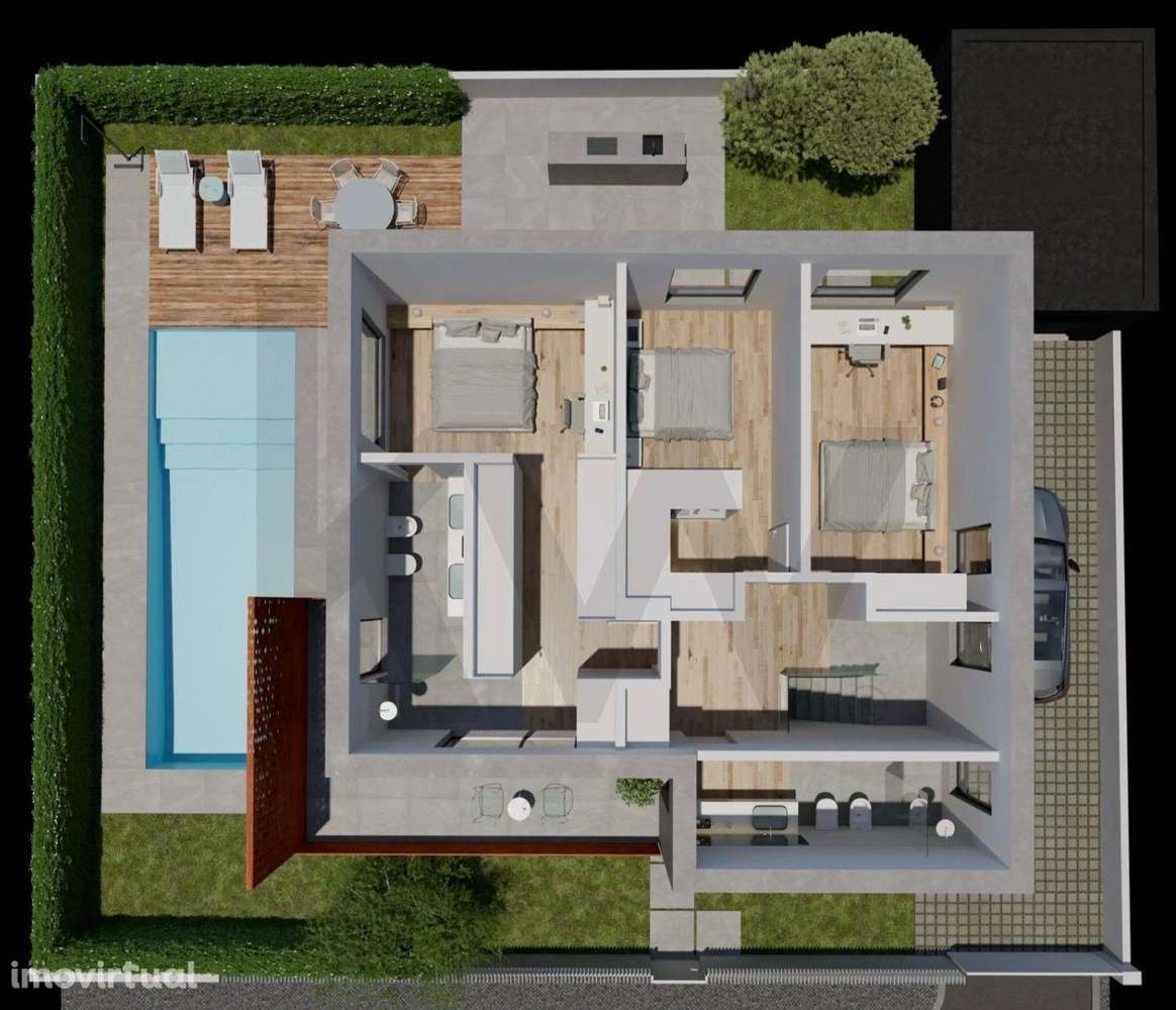 PARA VENDA: Moradia Unifamiliar V4, edificada num lote de terreno com - Grande imagem: 3/19