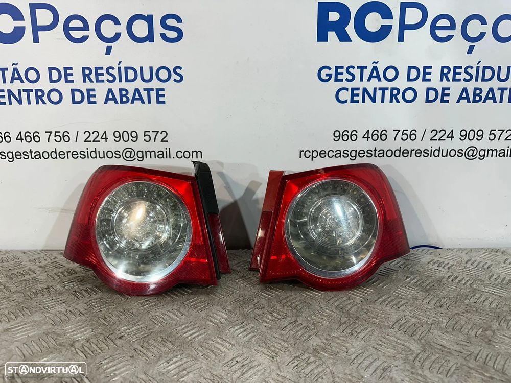 .Conjunto Farolins Tras Traseiro Esquerdo Direito Original LED Volkswagen VW Passat B6 3C5945096H 3C5945095H 2005 - 2010 - 1