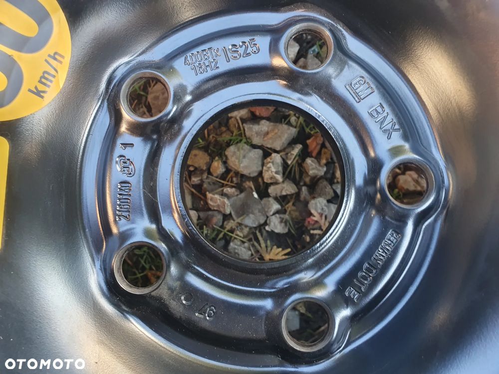 OPEL KOŁO R16 5x110 Wkład koła Zestaw naprawczy 13323032 Astra J K Zafira C DOJAZDOWE dojazdówka 115/70 R16 2160140 POKROWIEC - 9