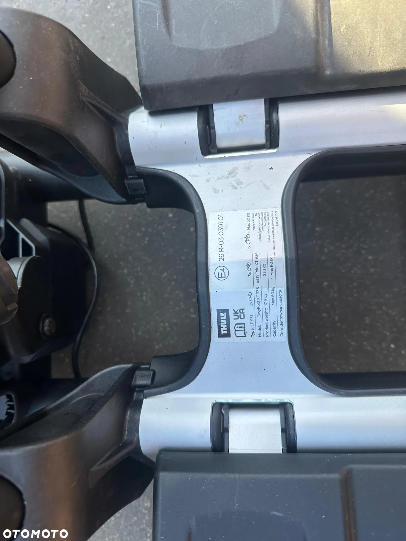 Thule Easy Fold  931 E bagażnik na HAK na 2 rowery - 3