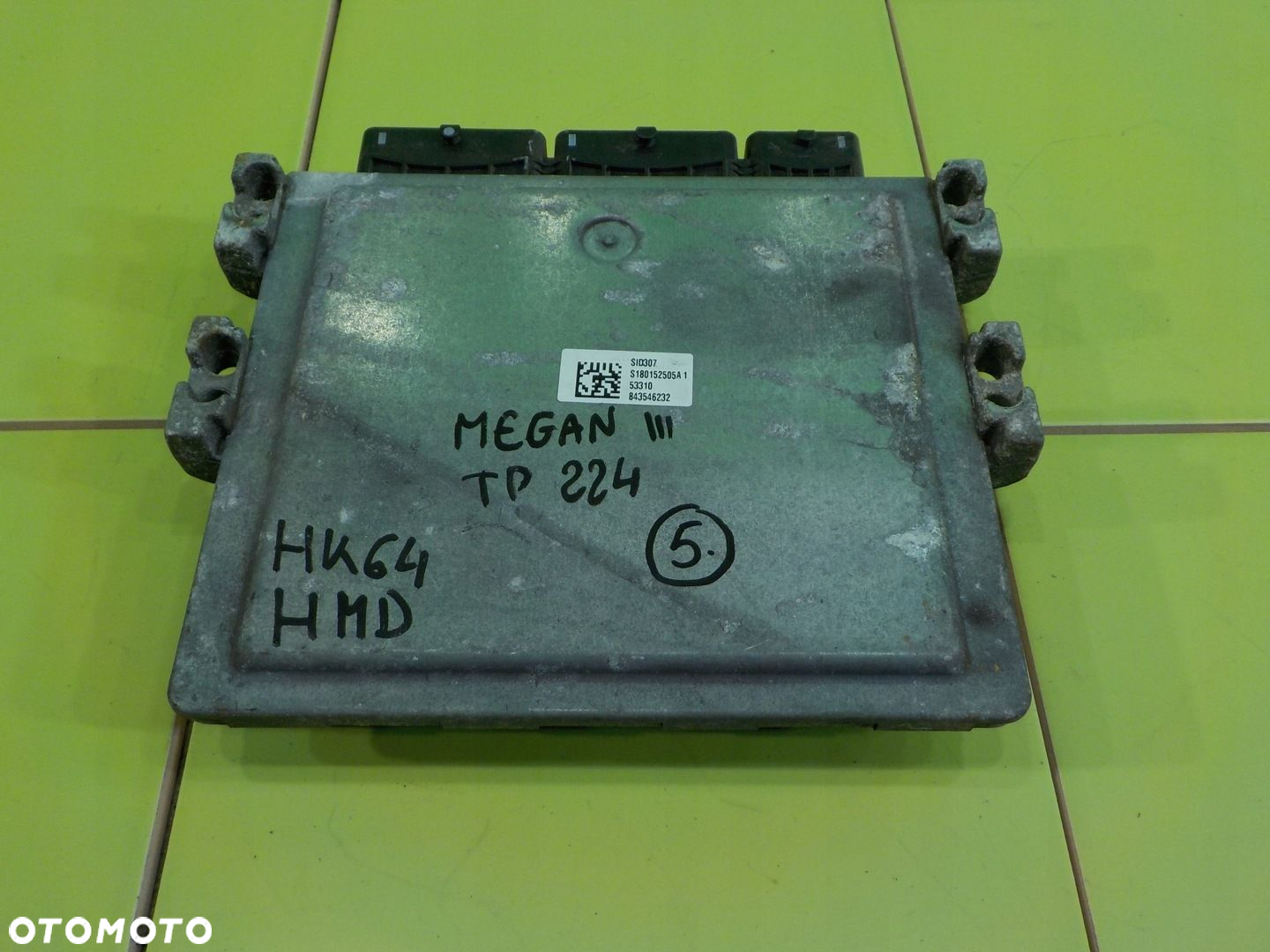 MEGANE III LIFT II 1.5 DCI 14r HB 5D sterownik komputer silnika S180153110A - 2
