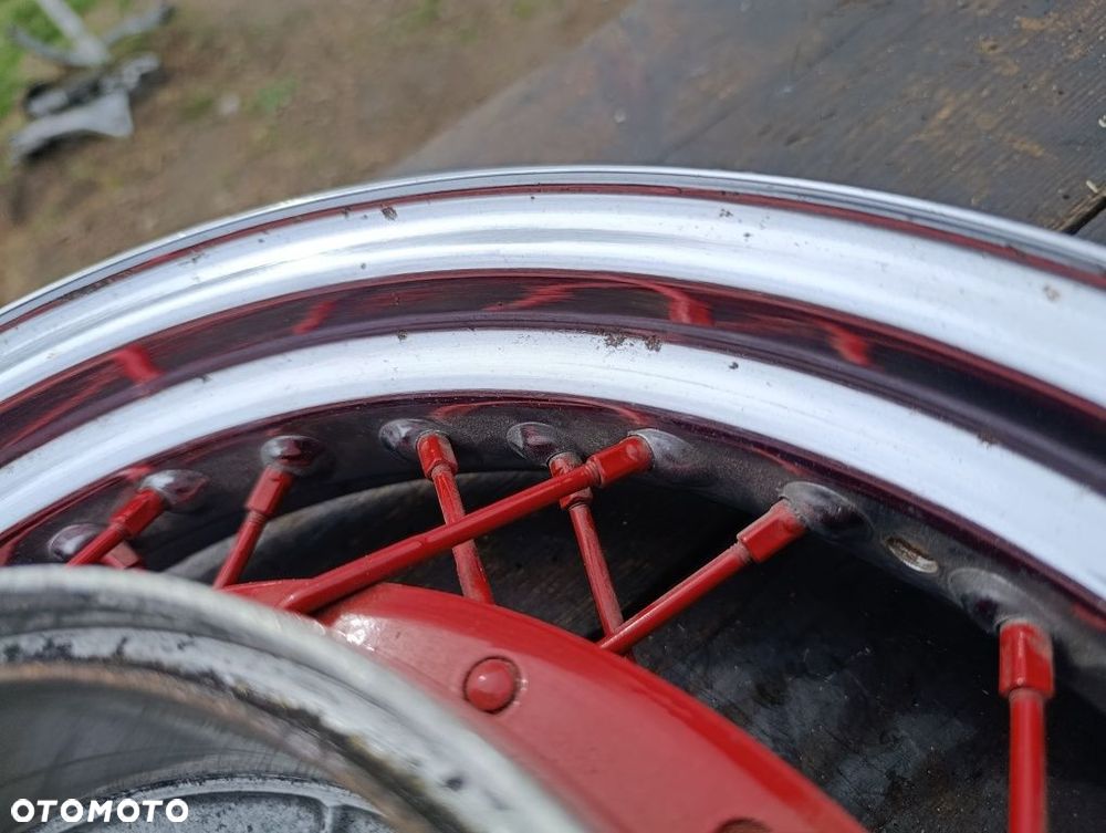 Felga Yamaha Virago 535 czerwone szprychy koło tył tylnie tylne bęben - 6