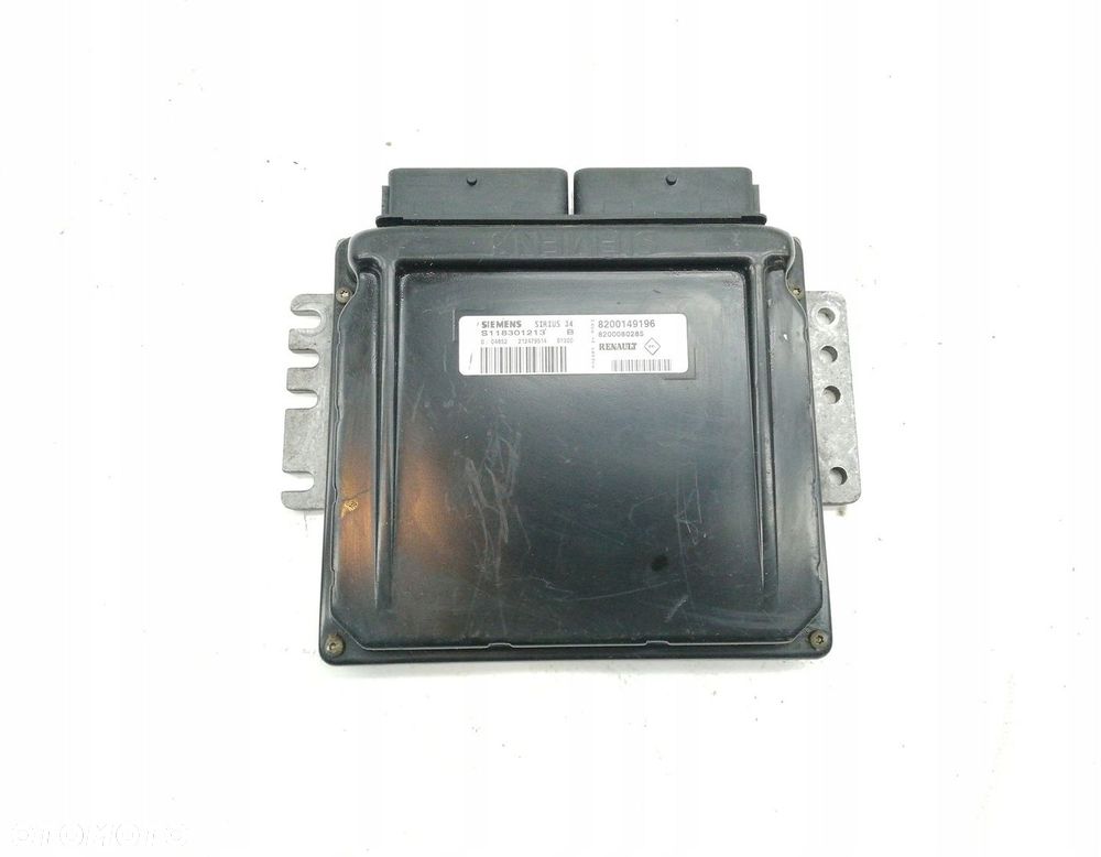 KOMPUTER SILNIKA STEROWNIK RENAULT KANGOO I 1.6 16V 8200149196 / S118301213 - 2